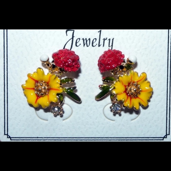 New trendy Enamel earring - Picture 2 of 5